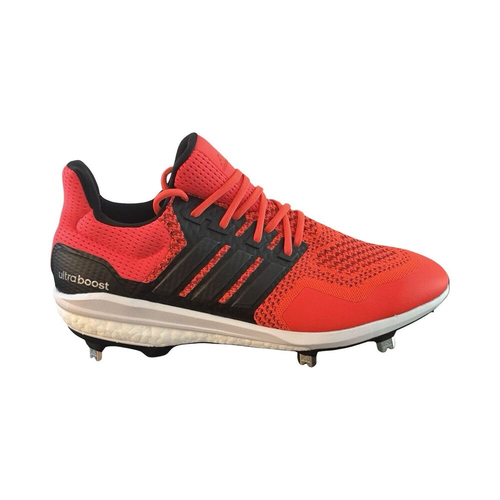 Size 10.5 Adidas Ultraboost 1.0 DNA Dugout Solar Red Mens Baseball Cleats IH5210